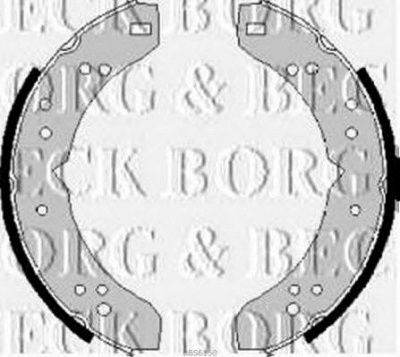 BORG & BECK bbs6150 -  Комплект тормозных колодок